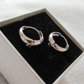 Pendientes aro plateados 