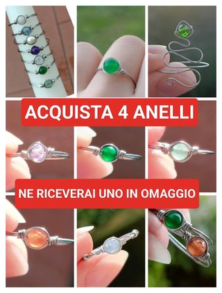 🪻Anello inox agata azzurra🪻