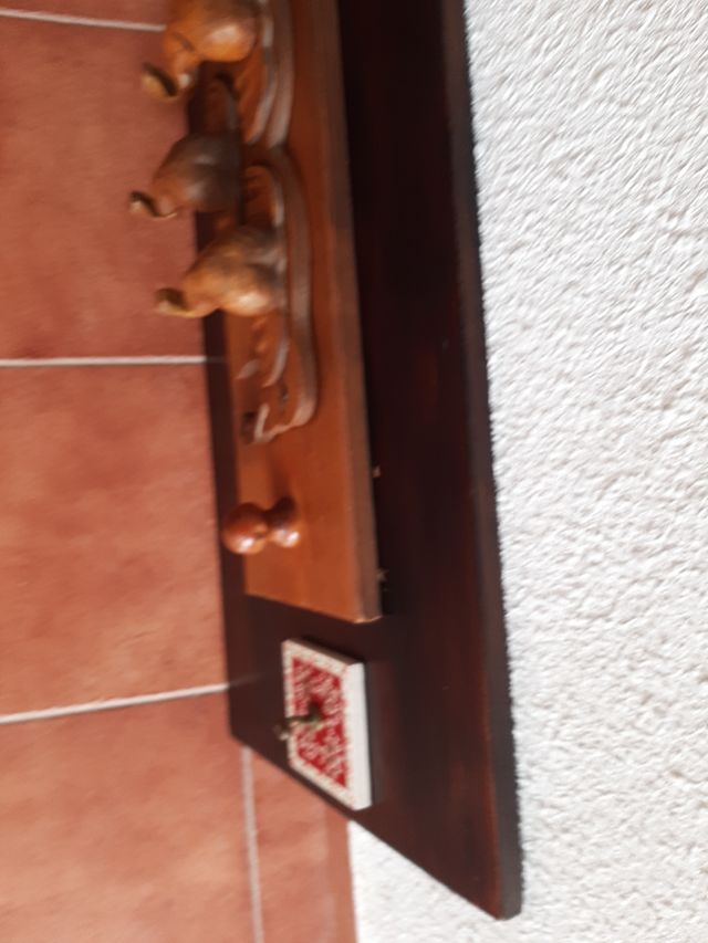 Perchero madera vintage