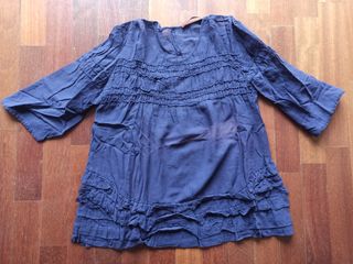 Top blusa COMPTOIR DES COTONNIERS t. 40 violeta 
