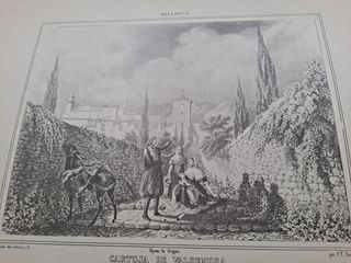 Lámina de la Cartuja de Valldemossa.