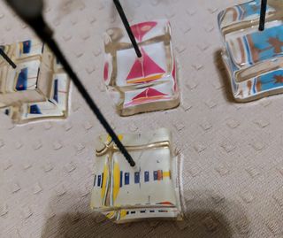 Conj suportes para colocar fotos