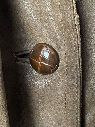 Abrigo Vintage marron piel