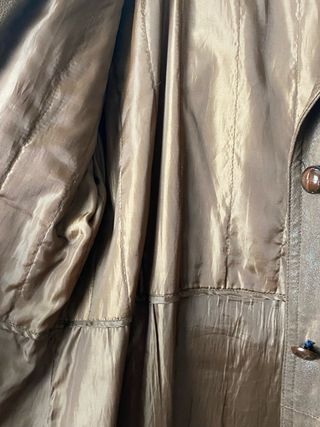 Abrigo Vintage marron piel