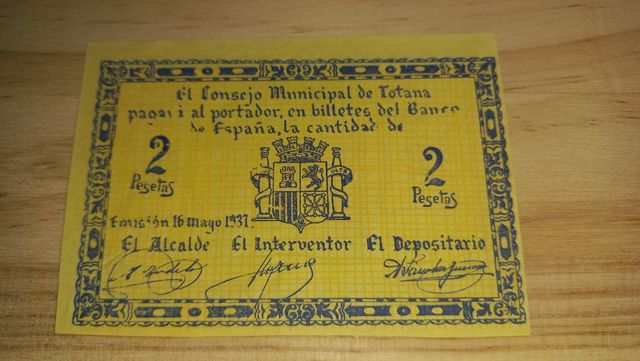 Billetes de Totana