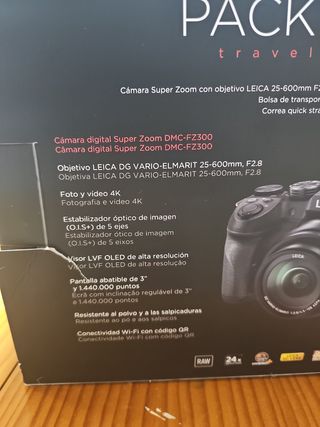 Camara digital de fotos Pack FZ300 Lumix travel