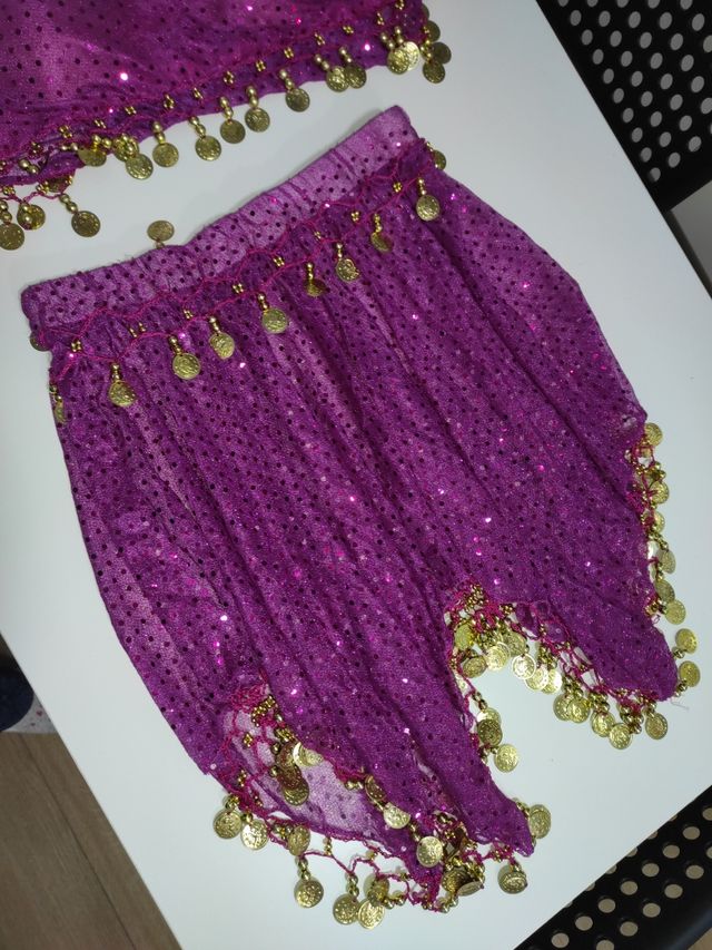 Conjunto corpiño falda baile del vientre