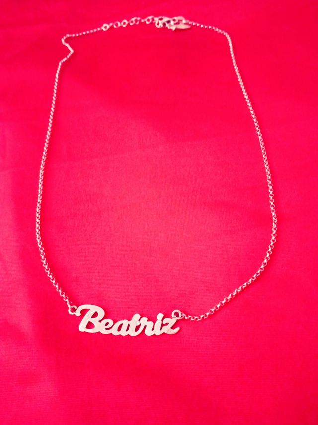 Collar Nombre Personalizado Plata Ley 925