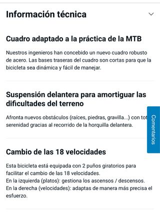 Bicicletas por separado