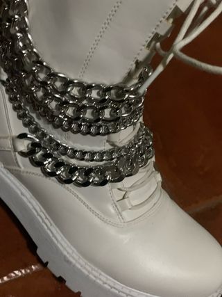 botas blancas talla 40