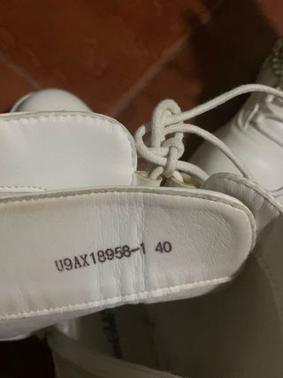 botas blancas talla 40
