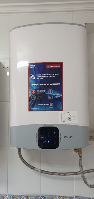 Colocacion termo eléctrico fleck WIFI