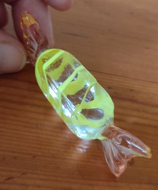 Tre bellissimi oggetti in vetro