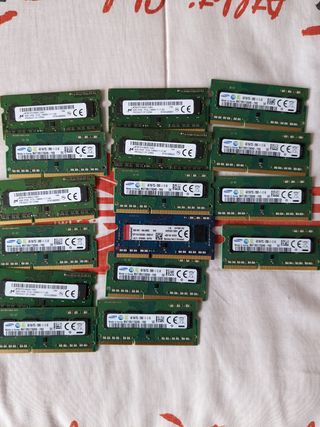 Memorias RAM Portátil 4 Gigas 
