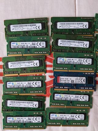 Memorias RAM Portátil 4 Gigas 
