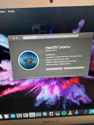 Apple Macbook Air i7 8gb de Ram