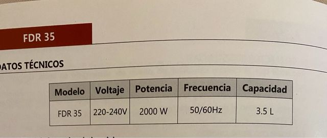 Freidora de aceite , 3,5 L