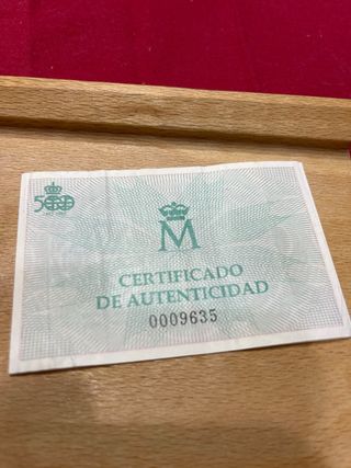 Moneda 10.000 pesetas Cincuentin 1992 plata