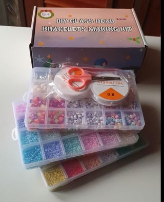 Kit abalorios pulseras y collares 