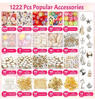 Kit abalorios pulseras y collares 