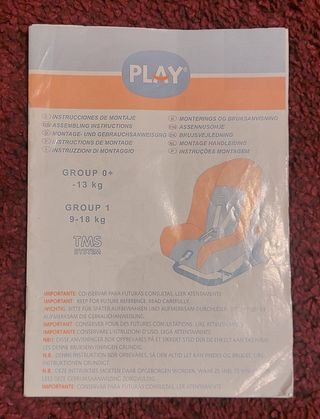 Silla PLAY de 0 a 18 kg