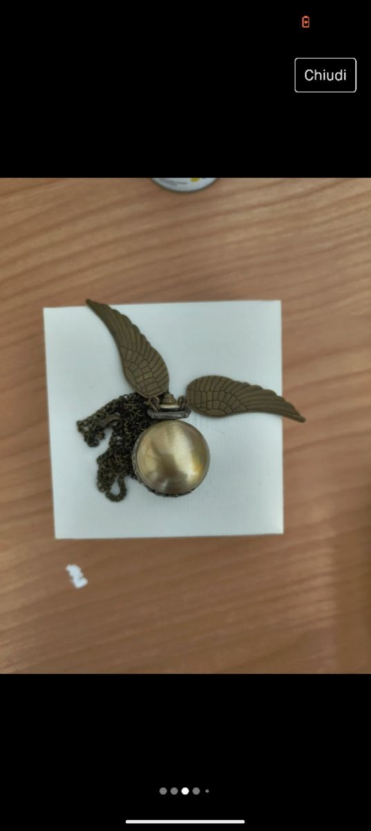 Collana con boccino d'oro Harry Potter