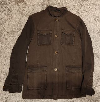 americana cuello mao hombre
