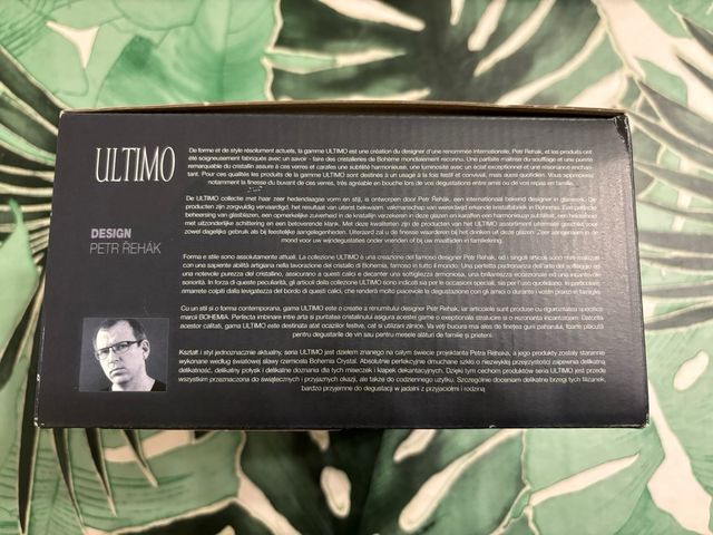 Set di 4 bicchieri nuovi cristallo Bohemia