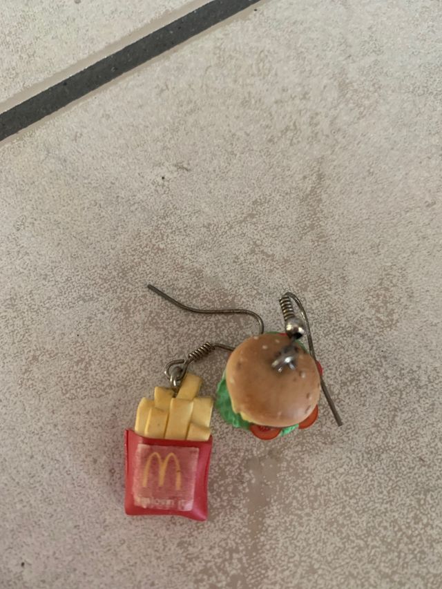 Orecchini in fimo McDonald’s
