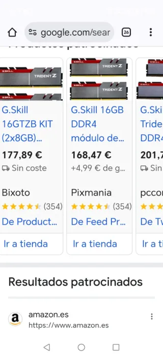 Ram ddr4 3600hz G.SKILL 16g (8x2)