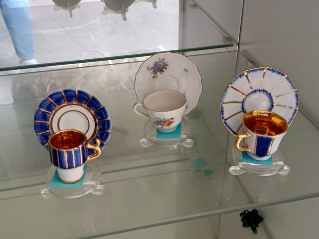 3 un. Chávenas miniaturas