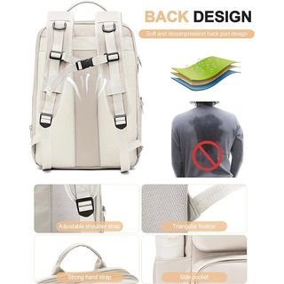 ★ Mochila para Portatil, Mujer Unisex, Expandible