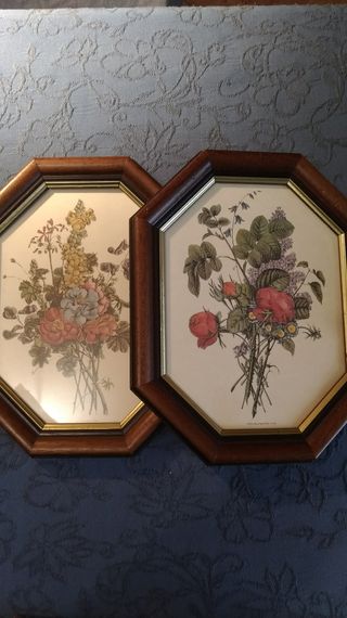 Coppia quadri floreali