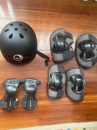 Patines de linea y protecciones 