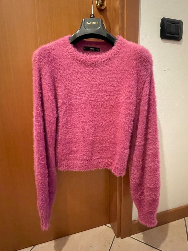 maglioncino MANGO rosa morbido