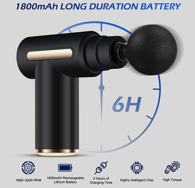 Mini pistola de masaje muscular