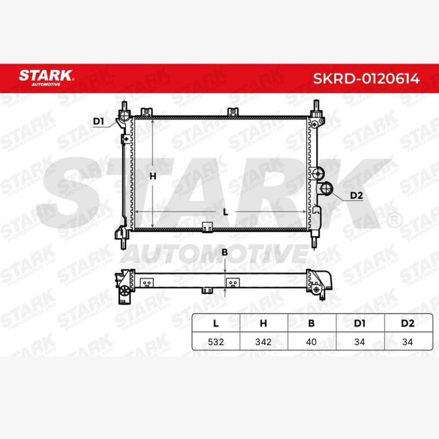 Radiador Opel Astra 1.7 TD 