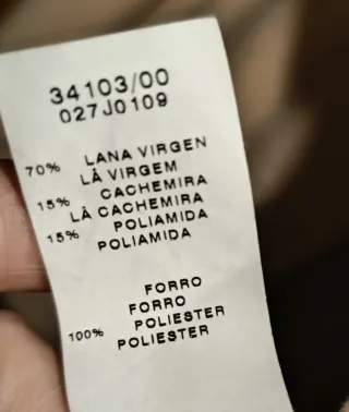 Abrigo de lana