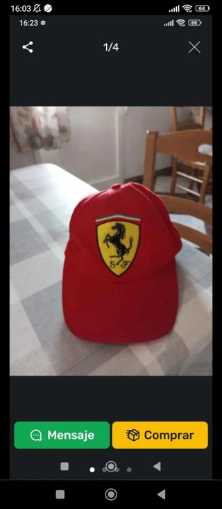 4 Gorras  Marca originales