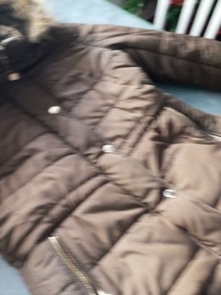 Cazadora marrón de plumas talla s