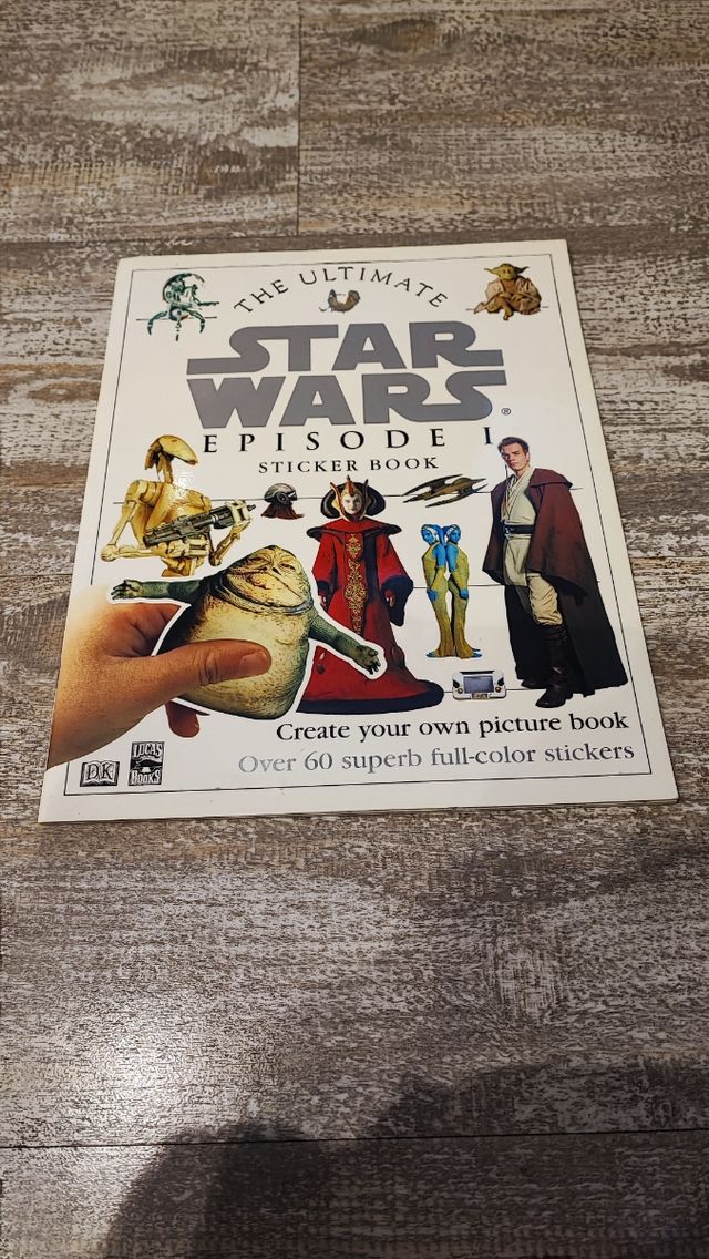 5 Libros Star Wars niños y libro de pegatinas