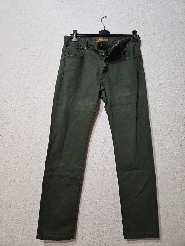 Jeans uomo verde tg 52 combipel