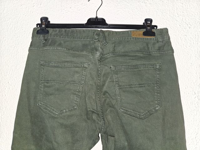 Jeans uomo verde tg 52 combipel