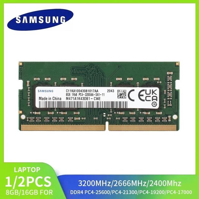 Memoria 8 GB per laptop