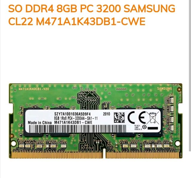 Memoria 8 GB per laptop