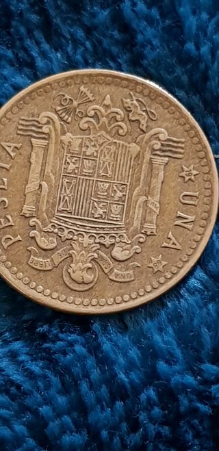Moneda una peseta franco 1966