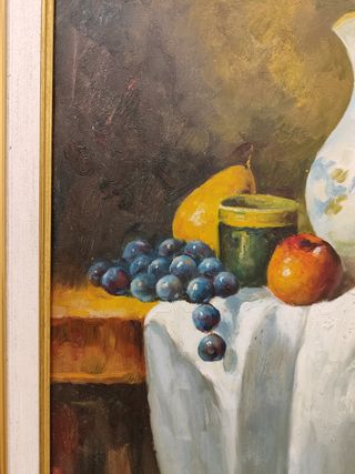 Cuadro bodegón oleo sobre lienzo