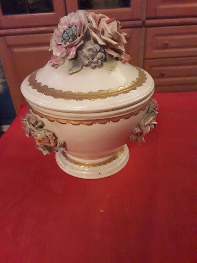 contenitore porcellana rose