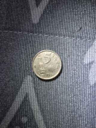 Moneda de 5 pesetas de 1993