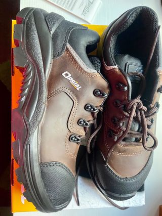 ZAPATOS DE SEGURIDAD BAJOS MARRONES